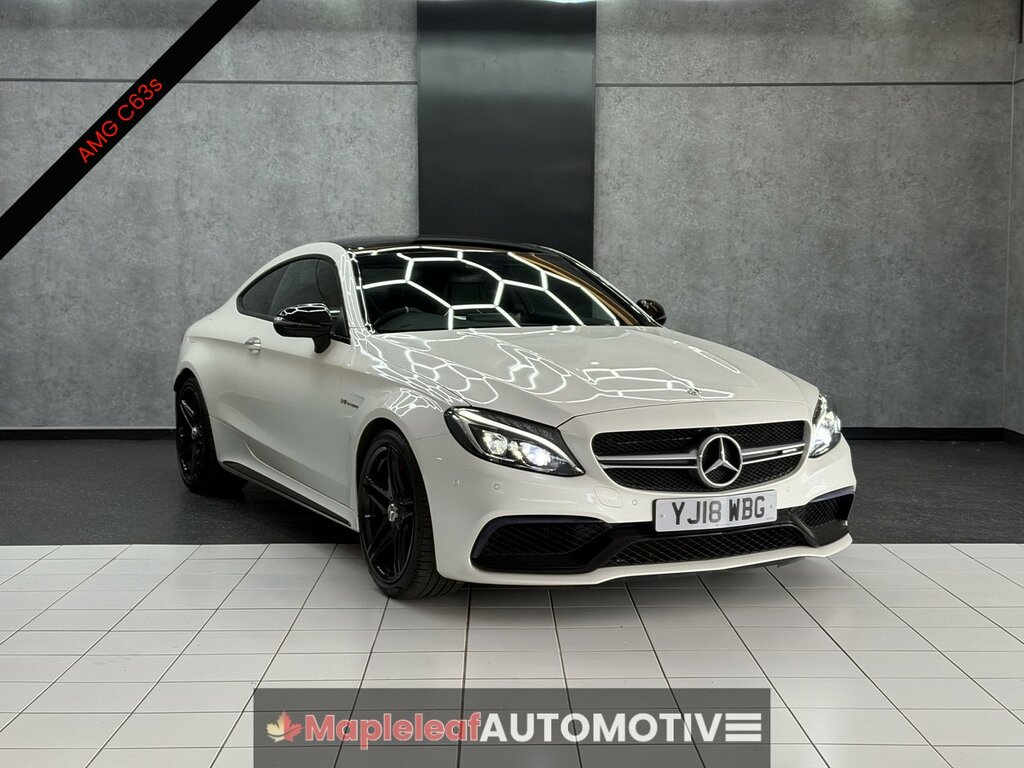 Mercedes-Benz C Class 4.0 C63 V8 Biturbo Amg S Premium Coupe Petro White