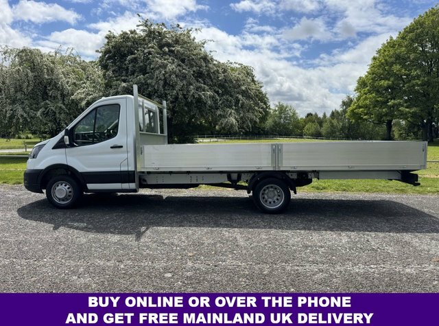 Ford Transit Custom 2.0 350 2.0 130Ps 3.5T Lwb 17Ft 5M Dropside Euro YR72FKZ White #5