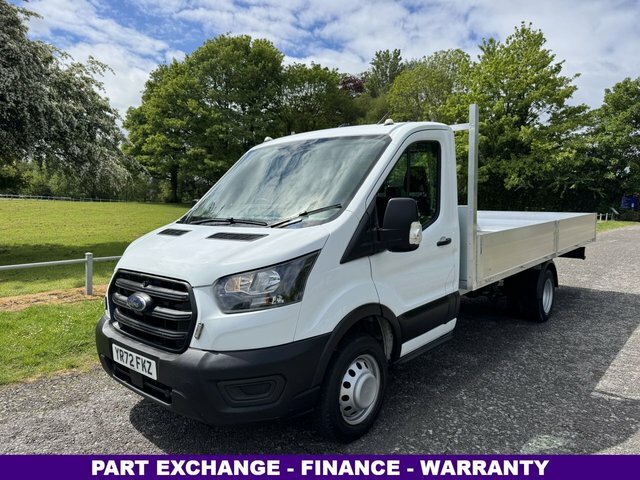 Ford Transit Custom 2.0 350 2.0 130Ps 3.5T Lwb 17Ft 5M Dropside Euro YR72FKZ White #2