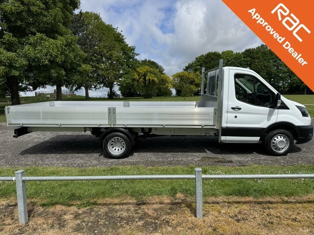 Ford Transit Custom 2.0 350 2.0 130Ps 3.5T Lwb 17Ft 5M Dropside Euro YR72FKZ White #3