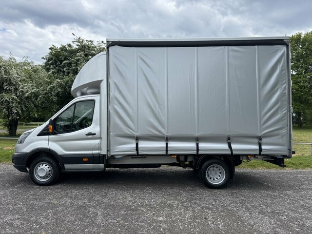 Ford Transit Custom 2.0 350 3.5T. Lwb Ecoblue Curtainside L4 Eu 6 Fsh FL17HVS Silver #6