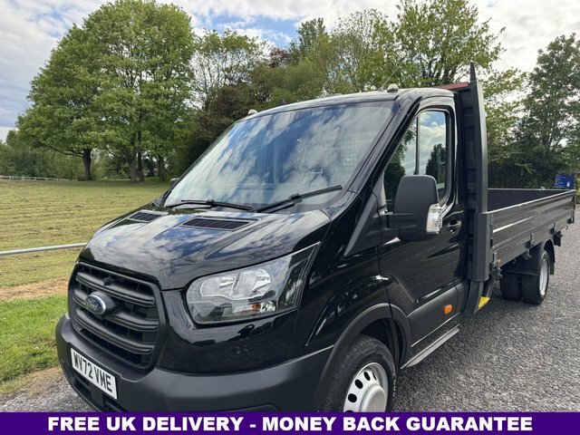 Ford Transit Custom 2.0 350 Ecoblue Leader 4.2M Dropside Rwd L4 Eu 6 WV72VME Black #2