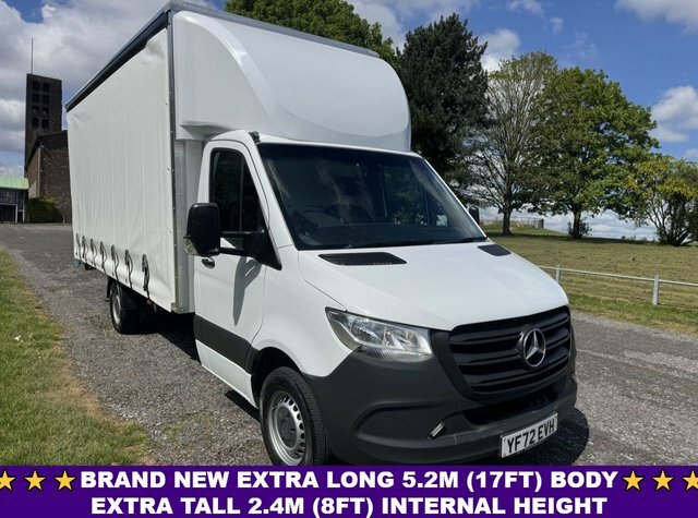 Mercedes-Benz Sprinter 2.0 315Cdi 3.5T. New 5.2M 17Ft Curtainside Tail White