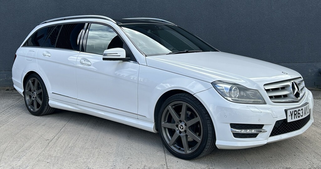 Mercedes-Benz C Class Estate 2.1 C220 Cdi Amg Sport Plus 201363 White