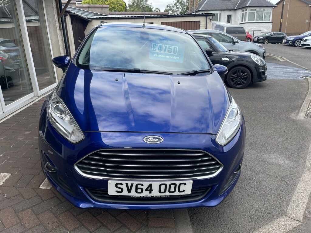 Ford Fiesta Hatchback 1.0 T Ecoboost Titanium 2014 SV64OOC Blue #2