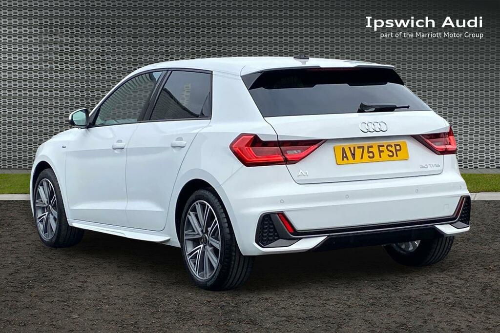 Audi A1 1.0 Tfsi 30 S Line Sportback S Tronic E White #3