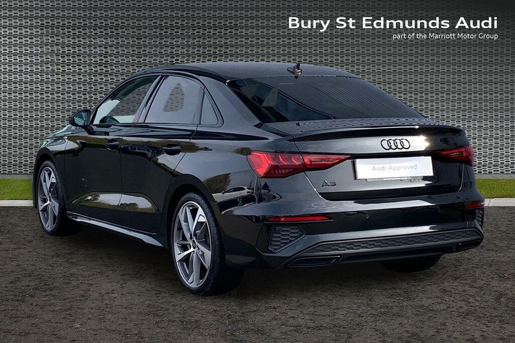 Audi A3 1.5 Tfsi 35 Black Edition Saloon S Tron MK24FHG Black #3