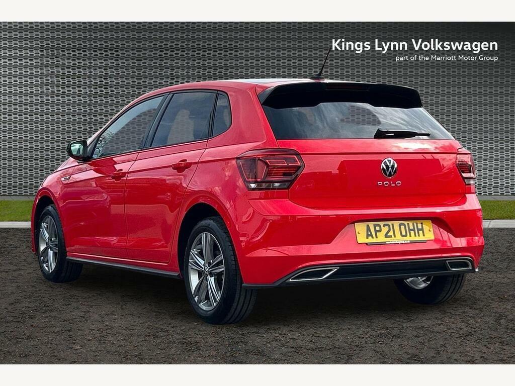 Volkswagen Polo 1.0 Tsi R-line Hatchback Euro 6 AP21OHH Red #3