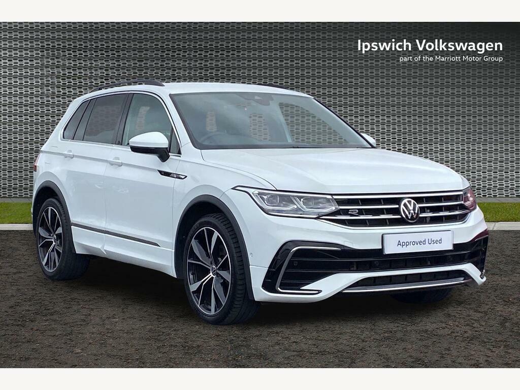 Volkswagen Tiguan 2.0 Tdi R-line Dsg Euro 6 Ss White