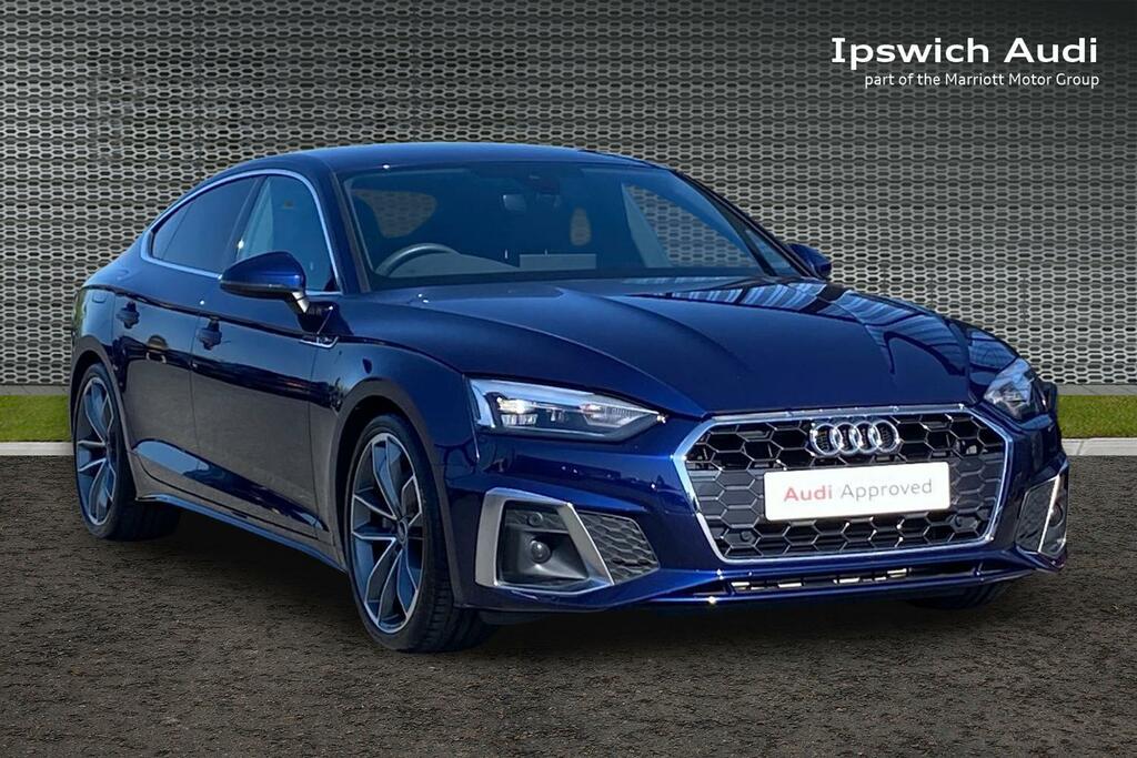 Audi A5 2.0 Tfsi 40 S Line Sportback S Tronic E Blue