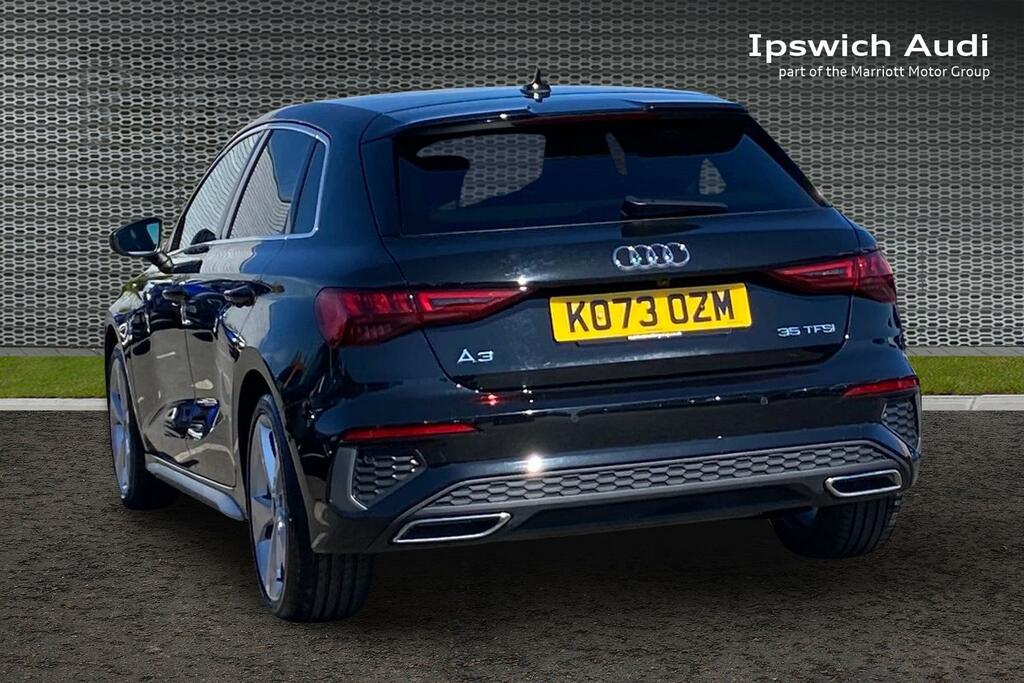 Audi A3 1.5 Tfsi 35 S Line Sportback S Tronic E KO73OZM Black #3