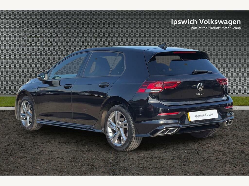 Volkswagen Golf 1.5 Etsi Mhev R-line Hatchback Hybrid D AO21OZB Black #3