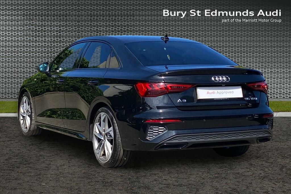 Audi A3 1.5 Tfsi 35 Edition 1 Saloon S Tronic E KN21UPC Black #3