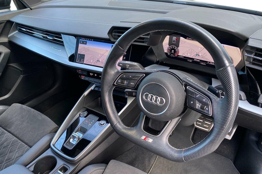 Audi A3 1.5 Tfsi 35 Edition 1 Saloon S Tronic E KN21UPC Black #6