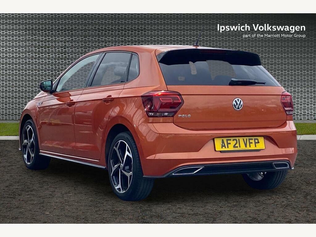Volkswagen Polo 1.0 Tsi R-line Hatchback Dsg Euro 6 S AF21VFP Orange #3