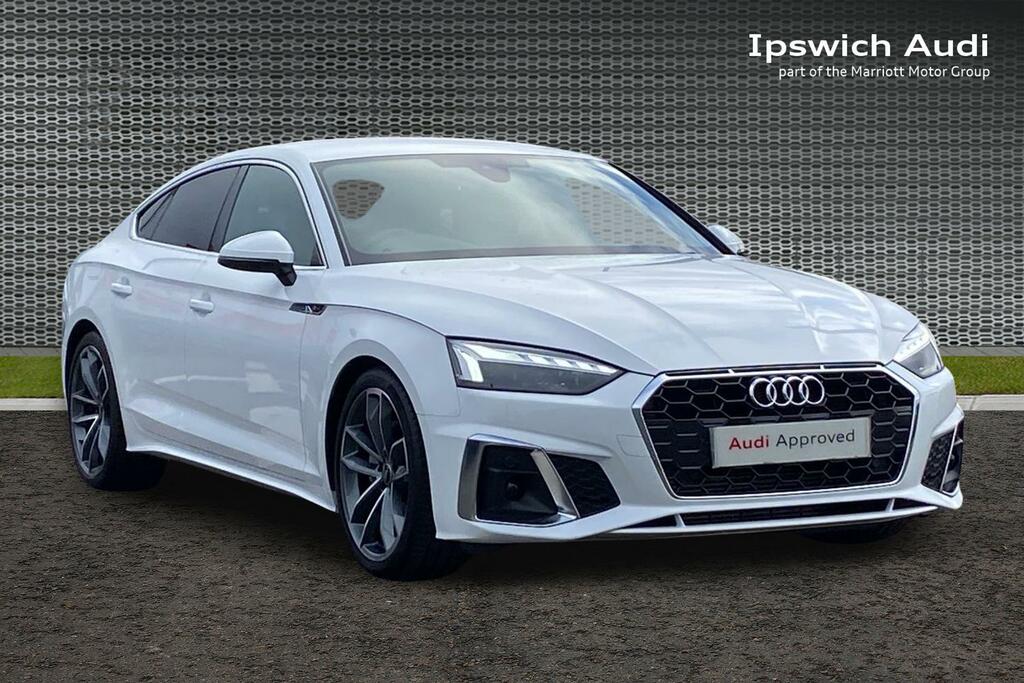 Audi A5 2.0 Tfsi 40 S Line Sportback S Tronic E White