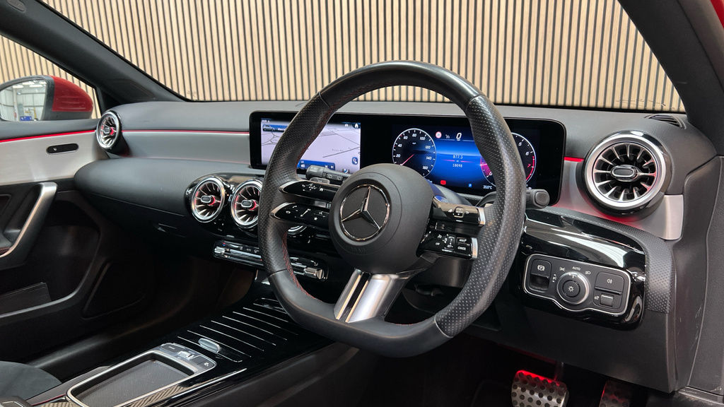 Mercedes-Benz A Class A Class A180 Amg Line Executive PO23UYE Red #3