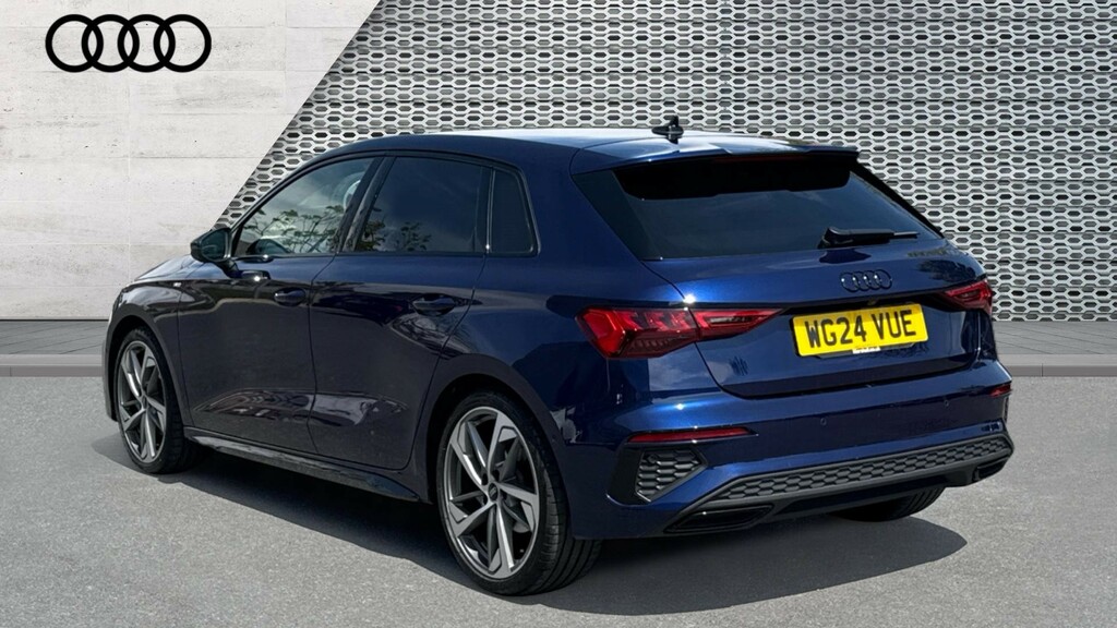 Audi A3 A3 35 Tfsi Black Edition S Tronic Tech Pack WG24VUE Blue #3