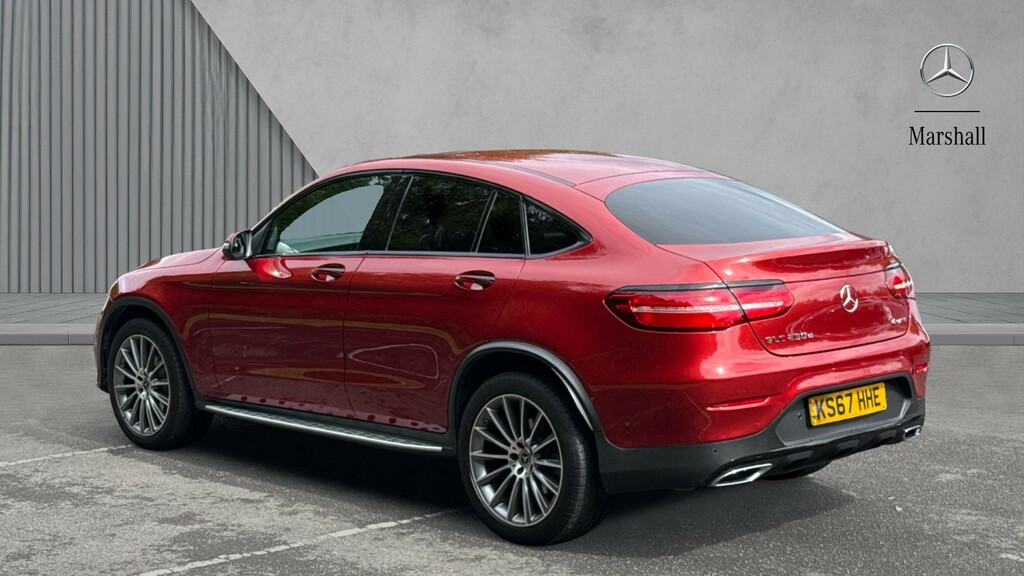 Mercedes-Benz GLC Class Glc Coupe Glc 250D 4Matic Amg Line Prem Plus 9 KS67HHE Red #2