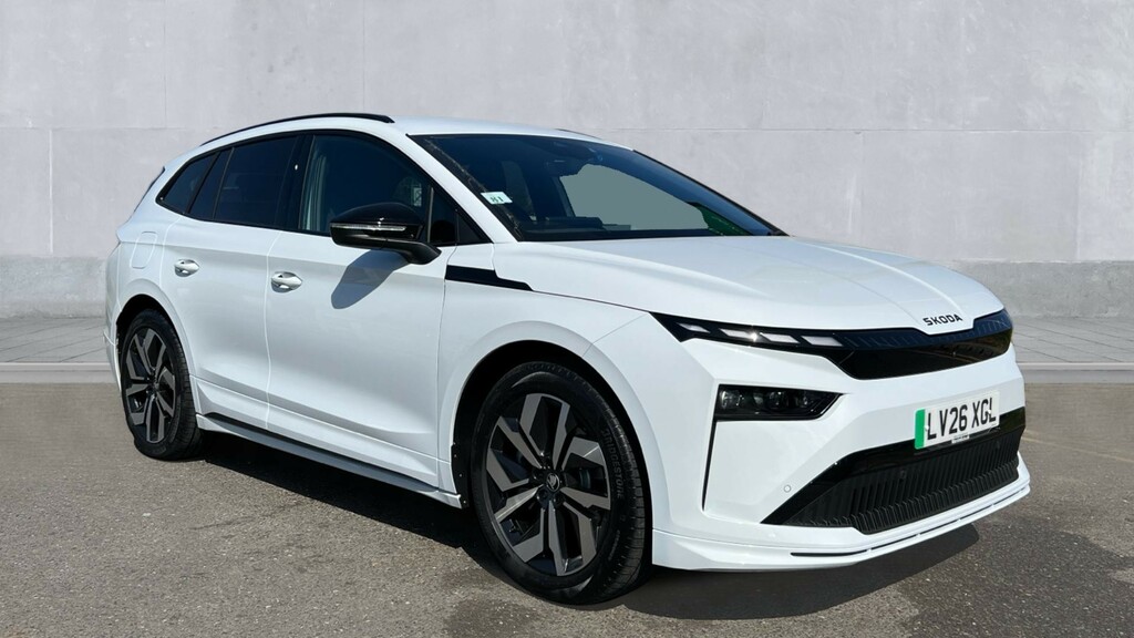 Skoda ENYAQ Enyaq Sportline 85X 82 Kwh 286 Ps Single Speed 4X4 White