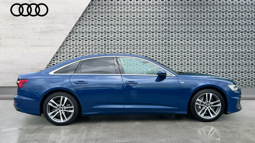 Audi A6 Saloon A6 50 Tfsi E Quattro S Line S Tronic KM75MXB Blue #4