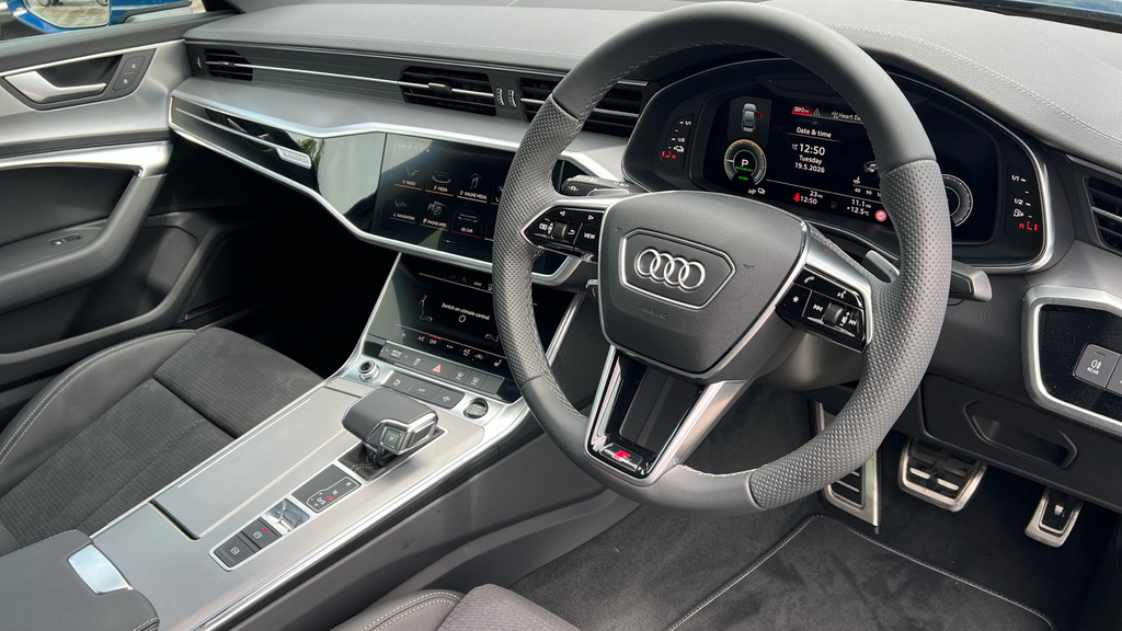 Audi A6 Saloon A6 50 Tfsi E Quattro S Line S Tronic KM75MXB Blue #6