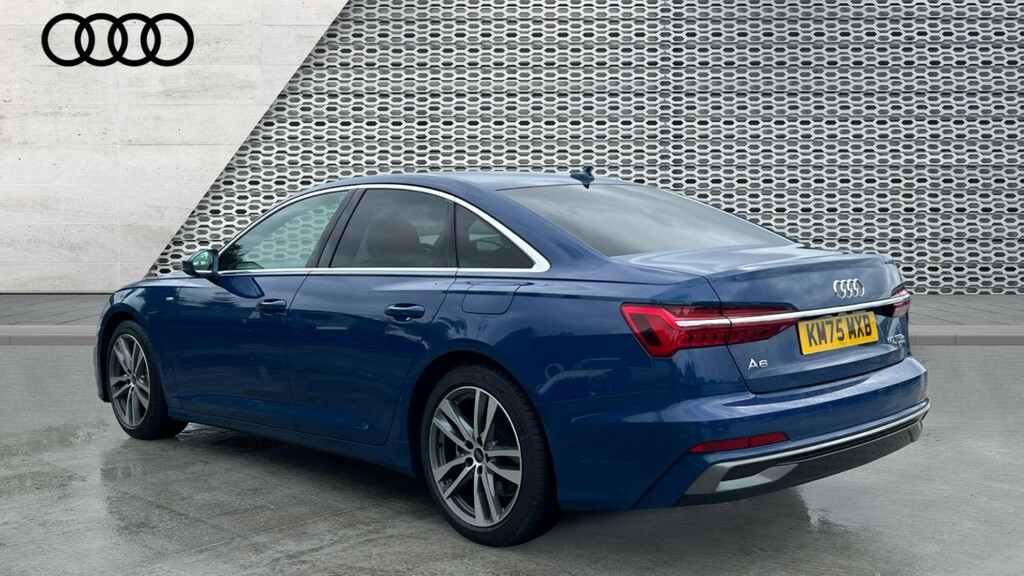 Audi A6 Saloon A6 50 Tfsi E Quattro S Line S Tronic KM75MXB Blue #3