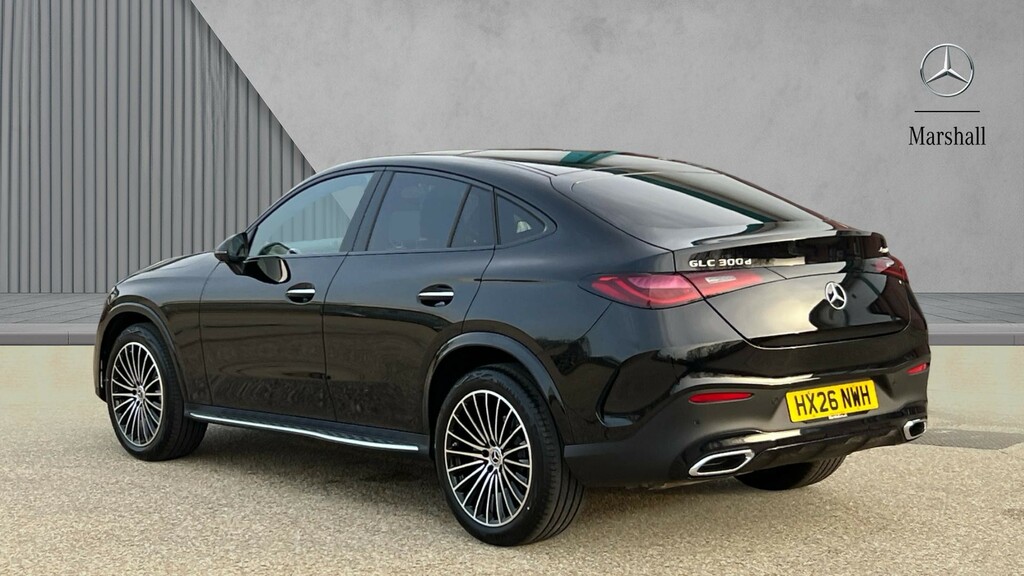 Mercedes-Benz GLC Class Glc 300D 4Matic Amg Line Premium Plus Coupe HX26NWH Black #2