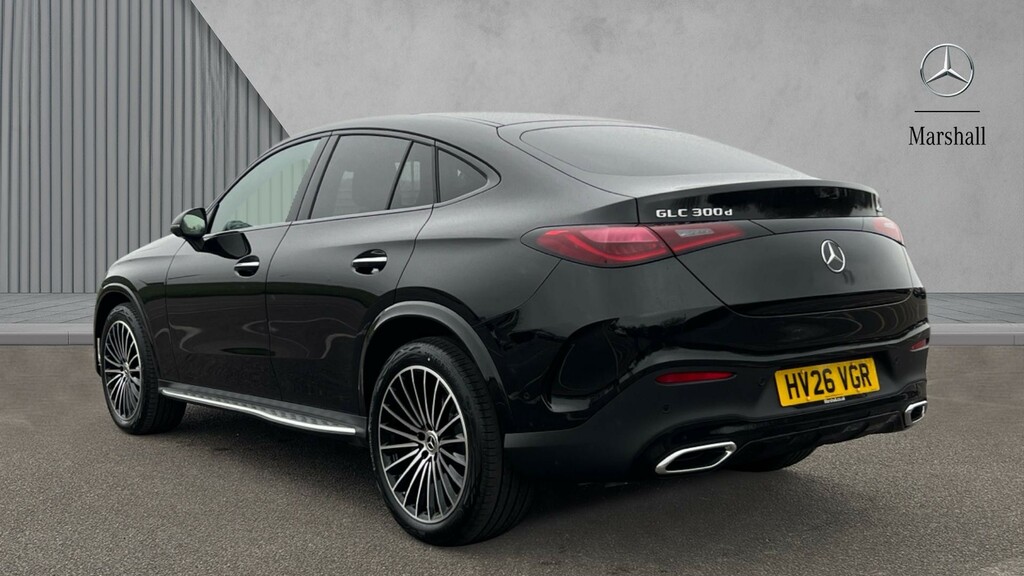 Mercedes-Benz GLC Class Glc 300D 4Matic Amg Line Premium Plus Coupe HV26VGR Black #2