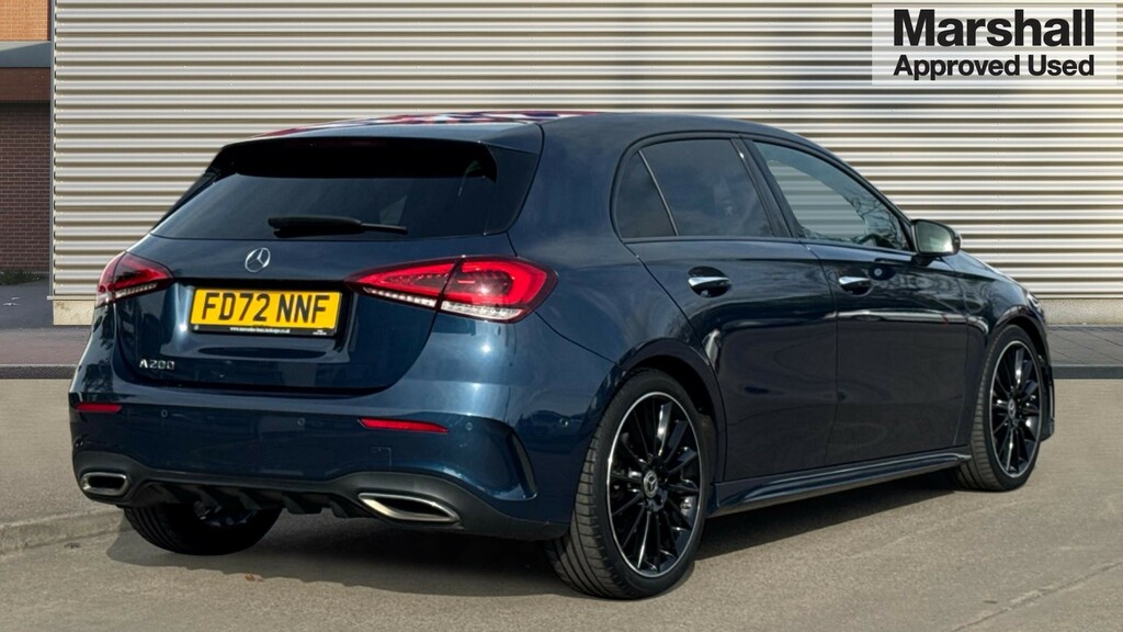 Mercedes-Benz A Class A Class A200 Amg Line Premium Plus Night Edition 5 FD72NNF Blue #3