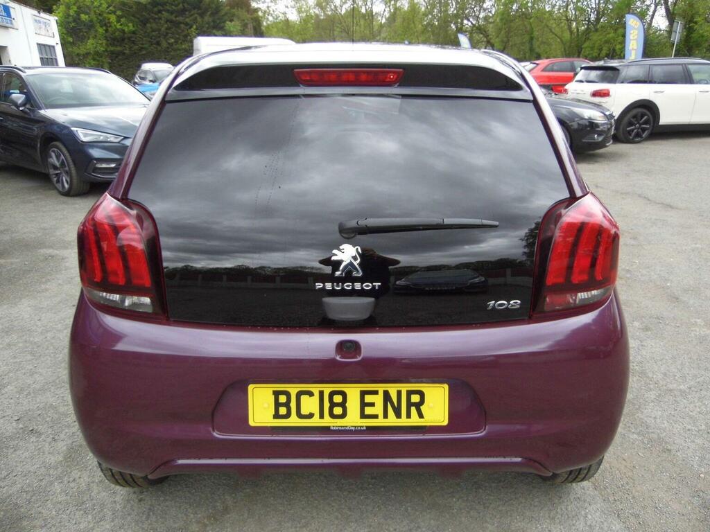 Peugeot 108 Hatchback 1.0 Allure Euro 6 201818 BC18ENR Purple #6