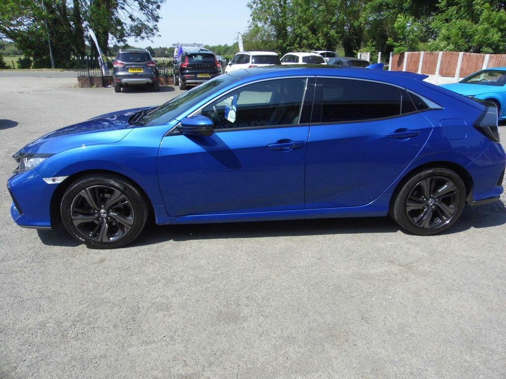 Honda Civic Hatchback 1.0 Vtec Turbo Ex Euro 6 Ss 2019 YD19PLL Blue #5