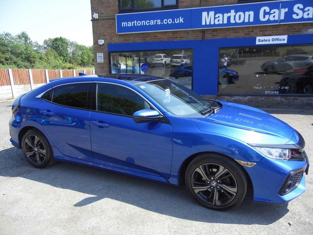 Honda Civic Hatchback 1.0 Vtec Turbo Ex Euro 6 Ss 2019 YD19PLL Blue