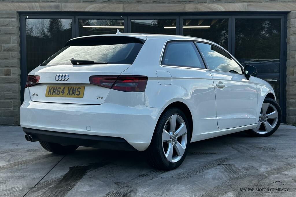 Audi A3 2.0 Tdi Sport Hatchback Euro 6 KM64XMS White #6