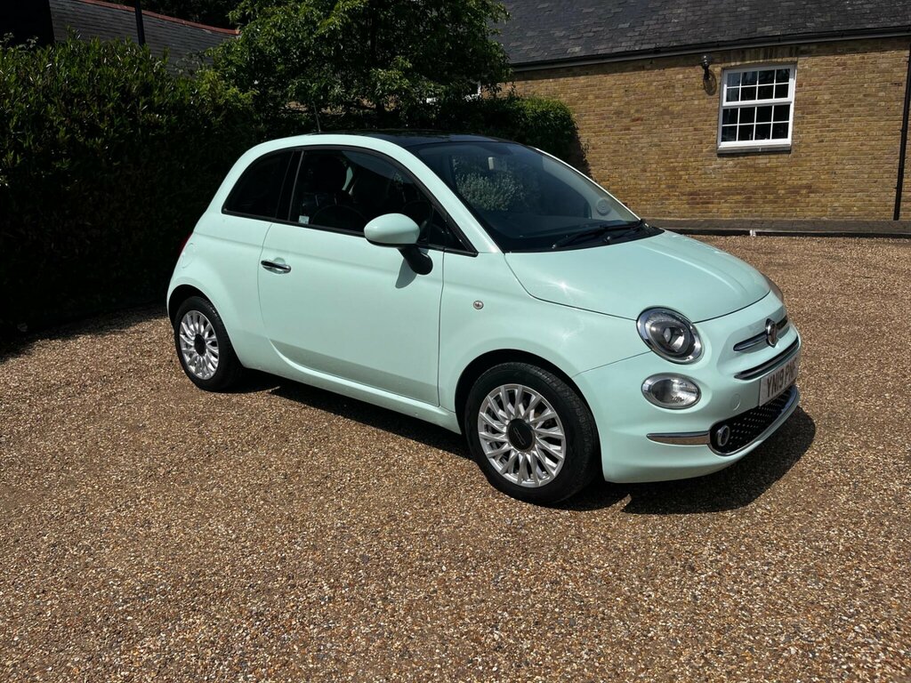 Fiat 500 1.2 Lounge Hatchback Euro 6 Ss YN19PNF Green #4