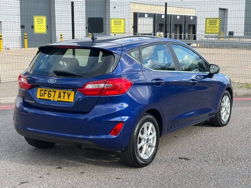 Ford Fiesta 1.0T Ecoboost Zetec Hatchback GF67ATY Blue #4
