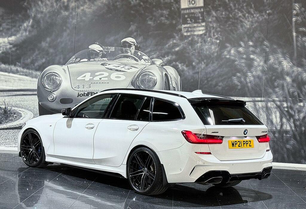 BMW 3 Series Estate 3.0 M340d Mht Touring Xdrive Euro 6 S WP21PPZ White #3