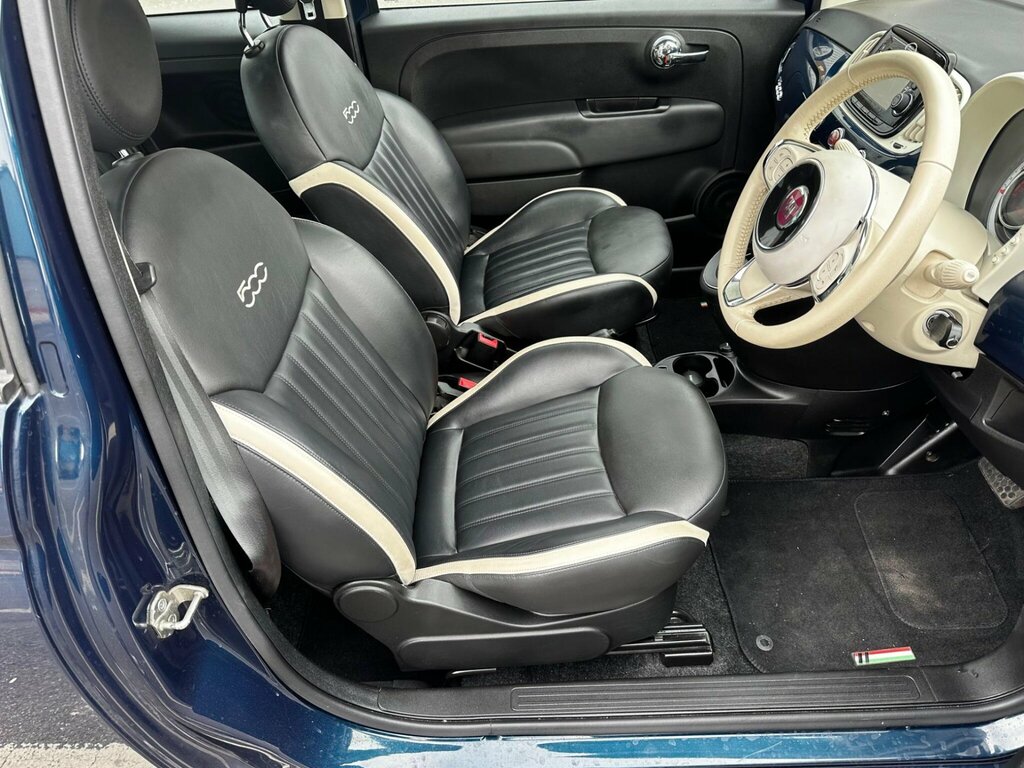 Fiat 500 1.2 Lounge Dualogic Euro 6 Ss PO19VTP Blue #3
