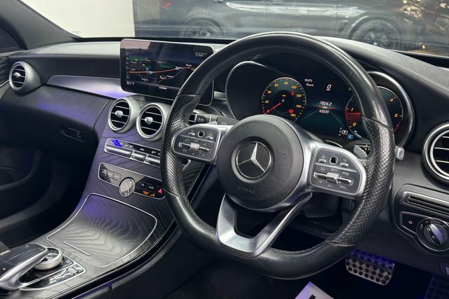 Mercedes-Benz C Class 2018 2.0 C220d Amg Line Premium Saloon Diese EY68GGZ Black #3
