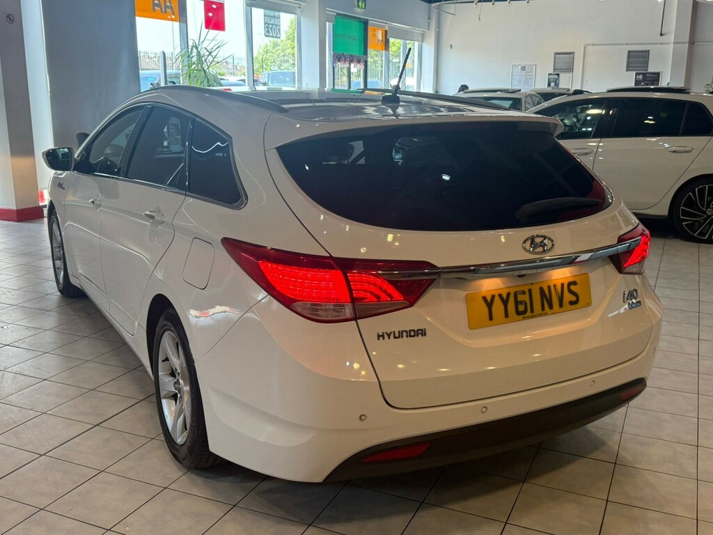 Hyundai I40 Estate 1.7 Crdi Blue Drive Style 201161 White #6