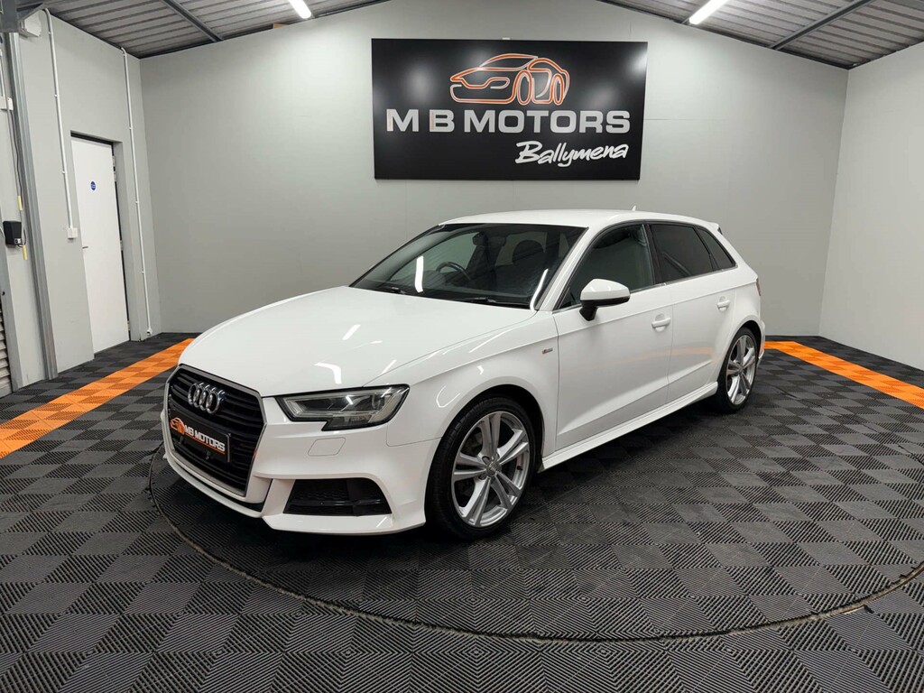 Audi A3 Sportback S Line Tfsi EG17ERJ White #3