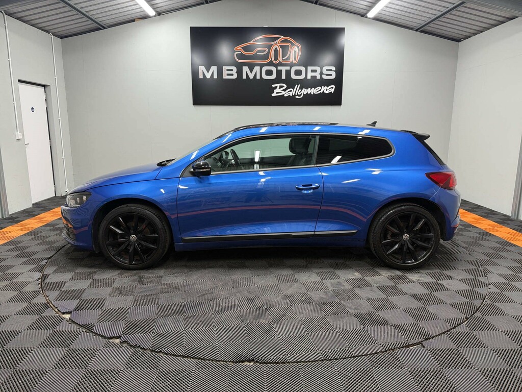 Volkswagen Scirocco Gt Black Edition Tdi Bluemotion Technology Semi-au Blue #4