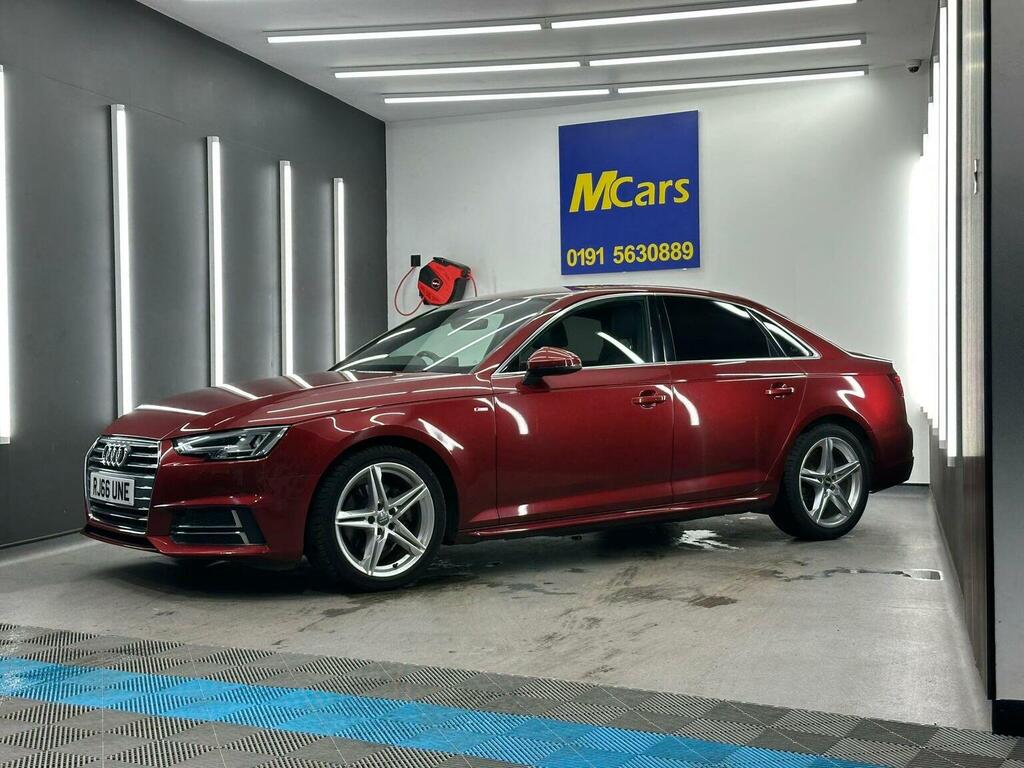 Audi A4 Saloon 2.0 Tfsi S Line Euro 6 Ss 201766 Red #3