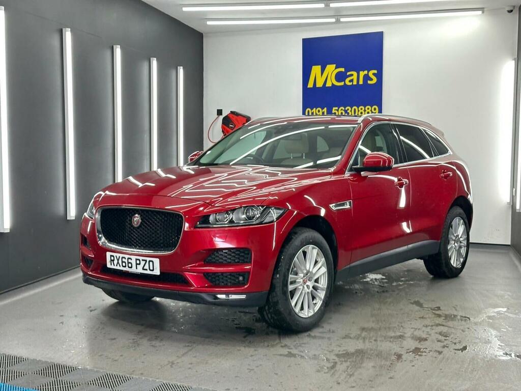 Jaguar F-Pace Suv 2.0 D180 Portfolio Awd Euro 6 Ss RX66PZO Red #3