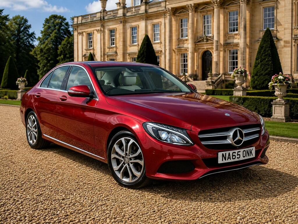 Mercedes-Benz C Class Saloon 2.1 C220d Sport Premium Plus 7G-tronic E Red