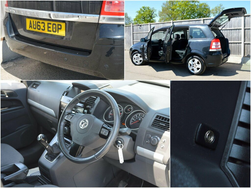 Vauxhall Zafira 1.6 16V Exclusiv Euro 5 Black #5