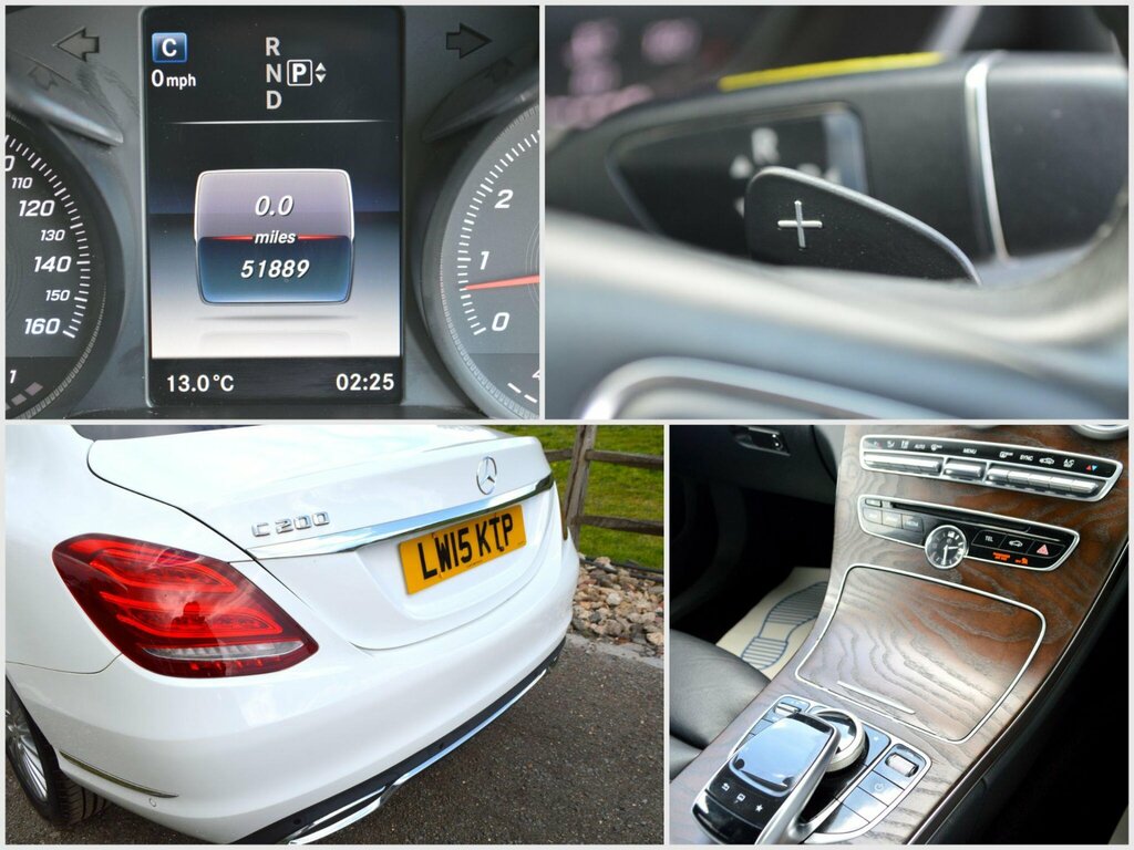 Mercedes-Benz C Class 2.0 C200 Amg Line Premium Saloon 7G-t LW15KTP White #5