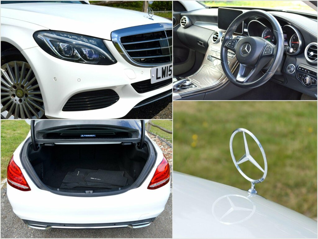 Mercedes-Benz C Class 2.0 C200 Amg Line Premium Saloon 7G-t LW15KTP White #6