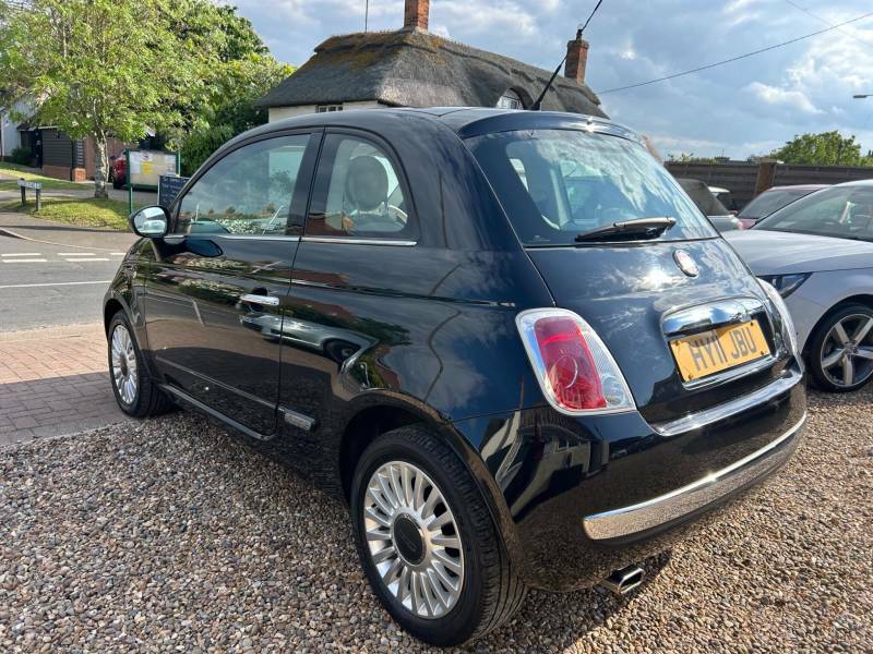 Fiat 500 1.2 Lounge Hatchback Euro 5 Ss Black #5