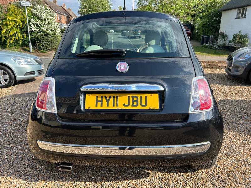 Fiat 500 1.2 Lounge Hatchback Euro 5 Ss Black #4